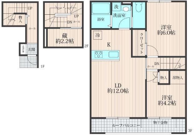 SCHRMLAGER(2LDK/2階)の間取り写真