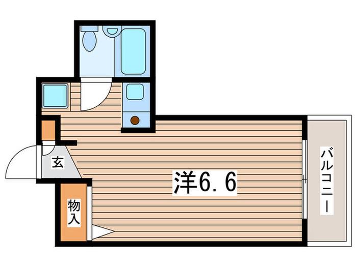 MUSUBU TERRACE YOKOHAMA(ワンルーム/1階)の間取り写真