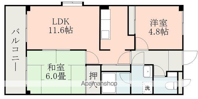 A・FプリベールI(2LDK/1階)の間取り写真