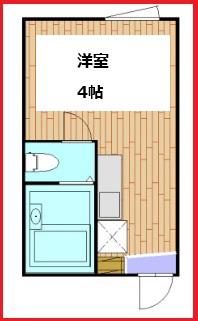 マハロテラス雷門(ワンルーム/2階)の間取り写真