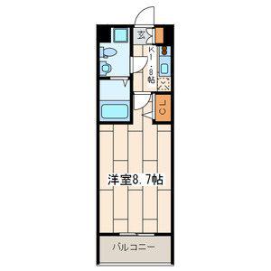 アートスペース横浜(1K/1階)の間取り写真