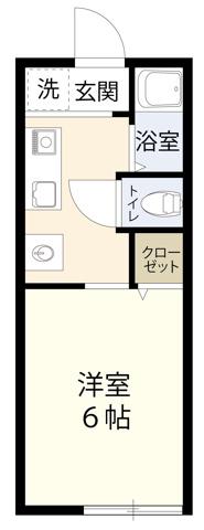シュルプ(1K/1階)の間取り写真