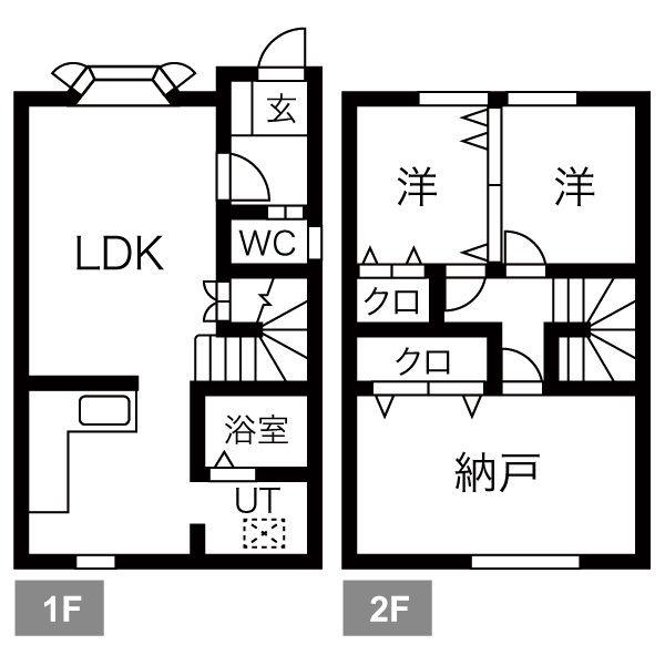 ＪＲ函館本線 手稲駅 徒歩74分 2階建 築15年(3LDK/1階)の間取り写真