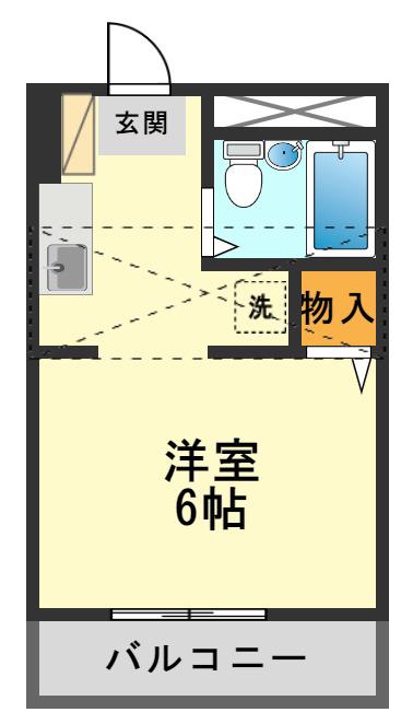 キャピィインプラザ北小岩(ワンルーム/5階)の間取り写真