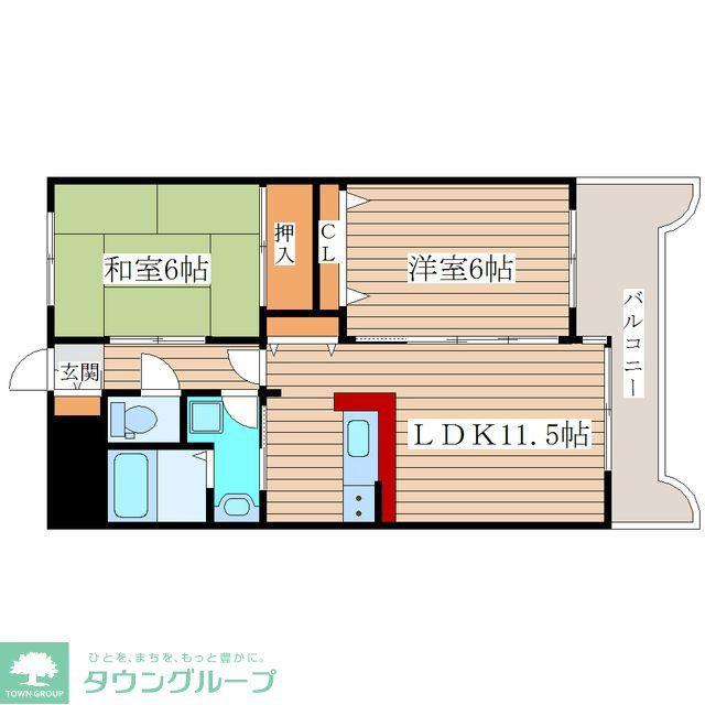 アロッジオS(2LDK/5階)の間取り写真