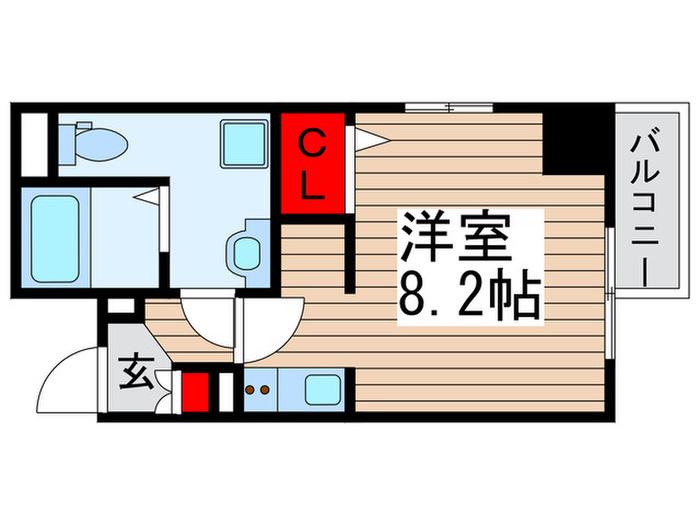 WIN EXCELLENCE IV(ワンルーム/5階)の間取り写真