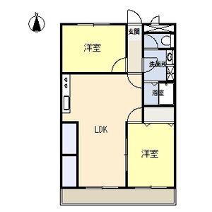 第二エトワール(2LDK/1階)の間取り写真