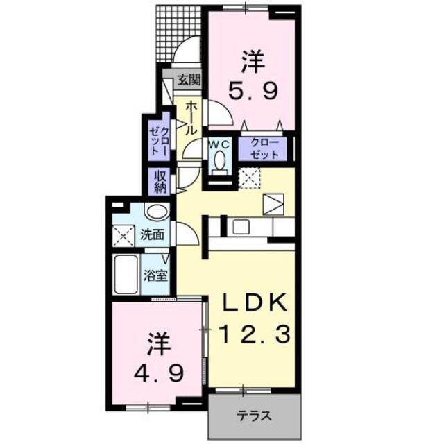 スター池部(2LDK/1階)の間取り写真