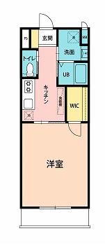 レオーネ木崎(1K/1階)の間取り写真