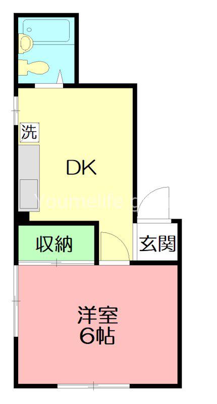 ラドウィンズ(1DK/3階)の間取り写真