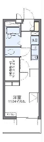 レオパレスTANASE(1K/3階)の間取り写真
