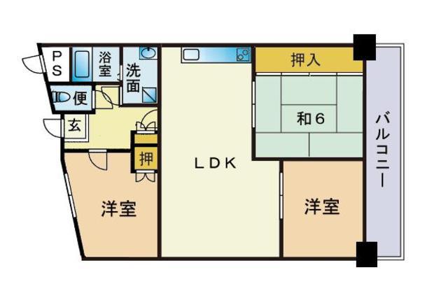 グリーンハイム柴田(3LDK/2階)の間取り写真