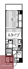 セントロイヤルクラブ新大阪(1DK/6階)の間取り写真