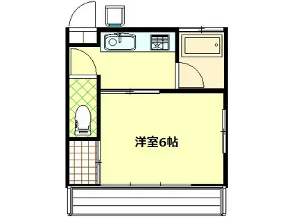 コーポ佐藤(1K/1階)の間取り写真