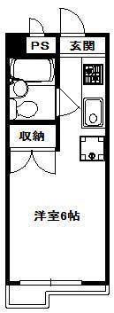 スカイハイツ吉祥寺 2階(ワンルーム/2階)の間取り写真