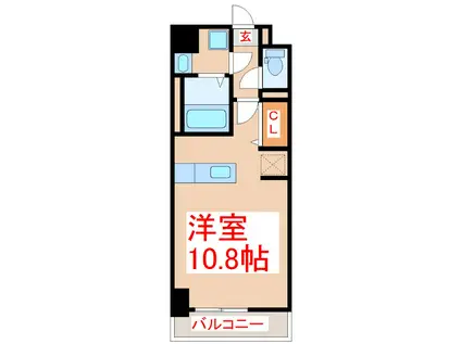 ルーカス新屋敷(ワンルーム/5階)の間取り写真