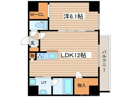 LUCY HOUSEII (1LDK/5階)の間取り写真