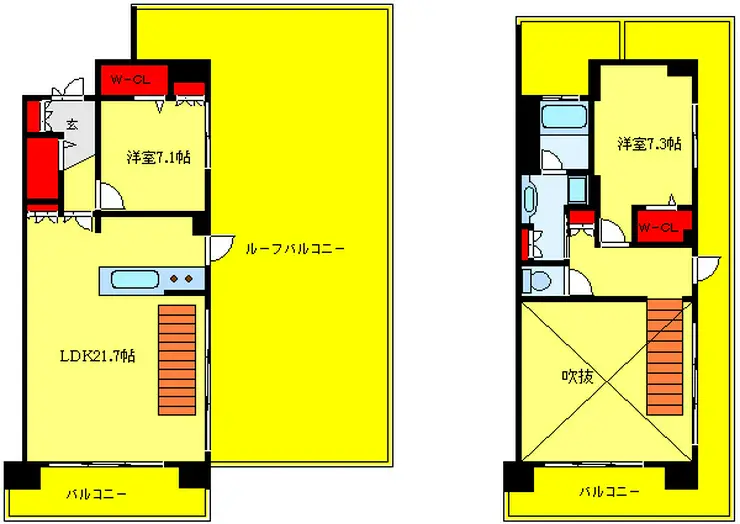 ロイヤルパークス新田 11階階 間取り