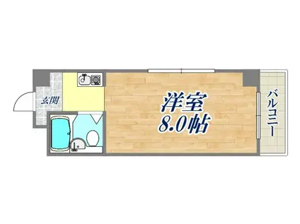 プリエール西宮東(ワンルーム/2階)の間取り写真