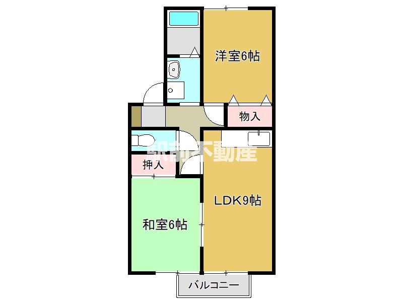 セジュールNK(2DK/1階)の間取り写真