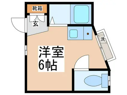 ハイツフィールドI(ワンルーム/2階)の間取り写真