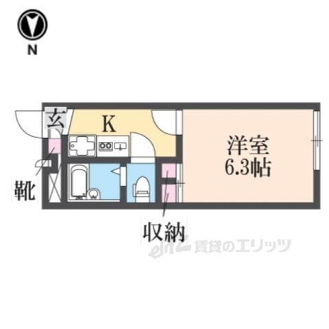 レオパレス アーデルⅠ(1K/1階)の間取り写真
