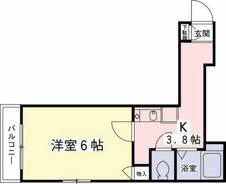 サンライズ聖蹟 2階階 間取り