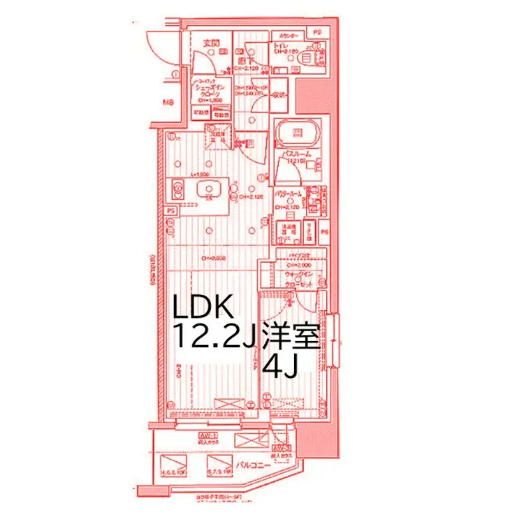 デュオステージ横濱桜木町 5階階 間取り