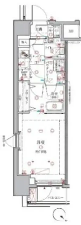 クレイシア月島 3階階 間取り