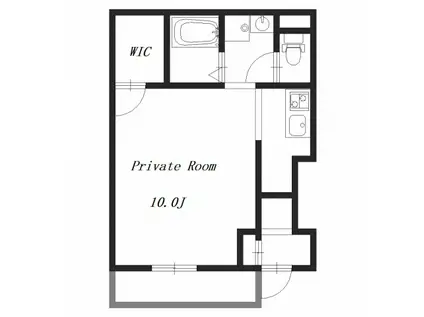 プロキオン(1K/1階)の間取り写真