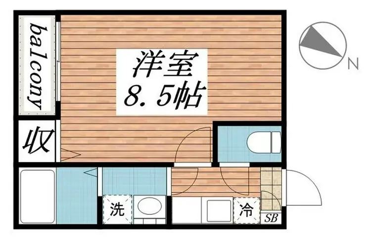 クレフラスト新検見川B 2階階 間取り