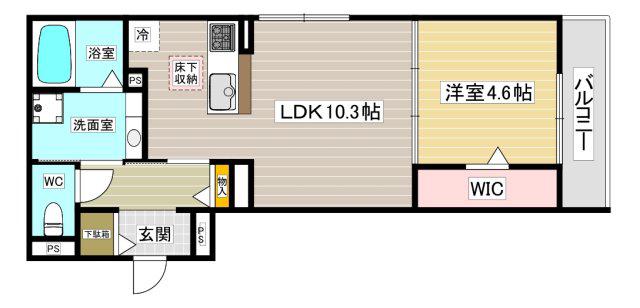 MAISON DE 青木(1LDK/2階)の間取り写真