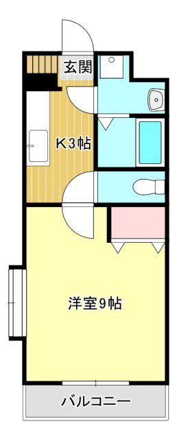 マンション秀(1K/1階)の間取り写真