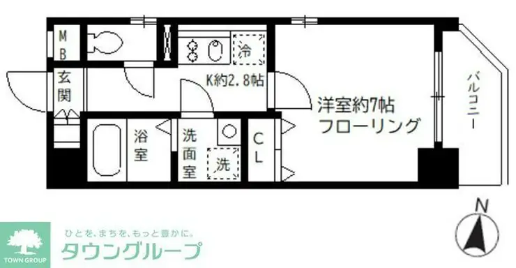 SKガーデン亀戸 9階階 間取り