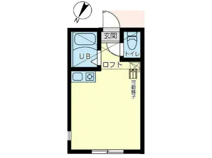 ユナイト六浦パーリーの杜(ワンルーム/1階)の間取り写真