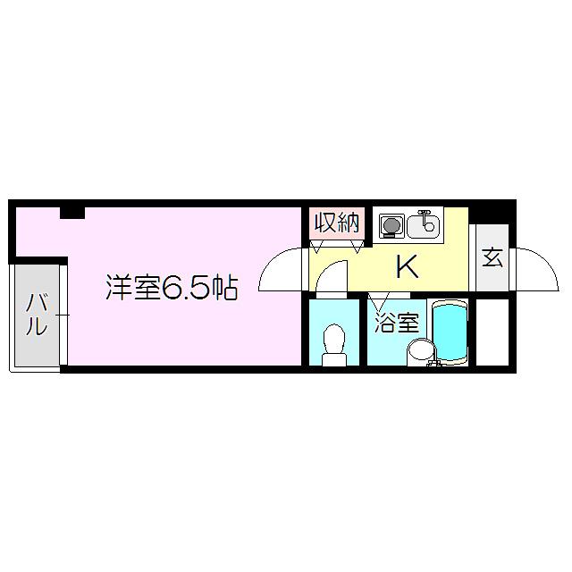 リバーサイド柴島(1K/2階)の間取り写真