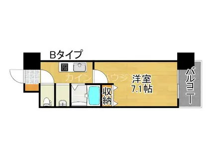 アービングNEO岸里(1K/7階)の間取り写真