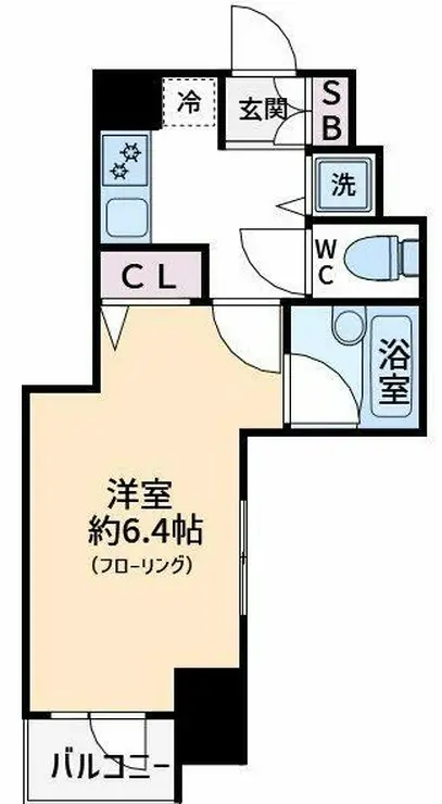 プレール・ドゥーク銀座EAST 6階階 間取り