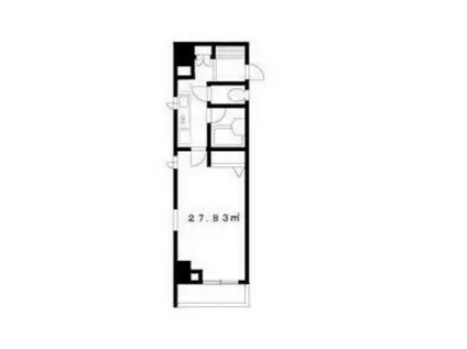 浅草参番館(1K/8階)の間取り写真