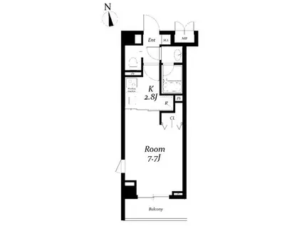 CLASS YOTSUYA(1K/3階)の間取り写真