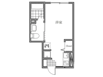 レ・スタ中延(ワンルーム/3階)の間取り写真