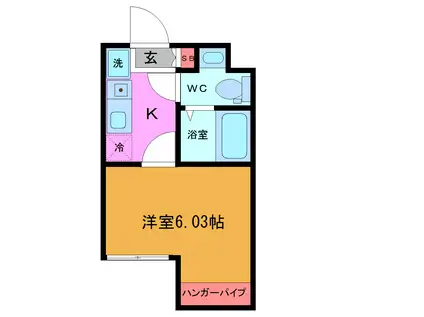 VISTA浦安(1K/1階)の間取り写真