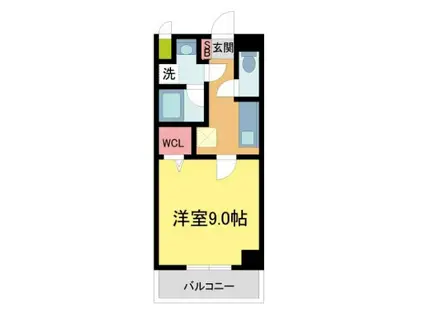 ラ・ビィNAKAZEN(1K/1階)の間取り写真