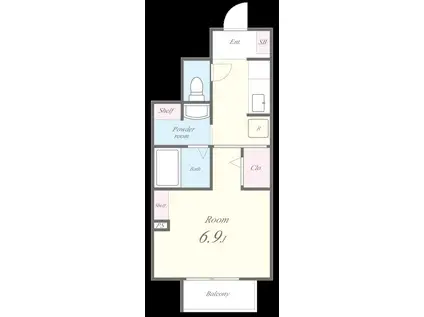 リーブルメゾン(1K/1階)の間取り写真