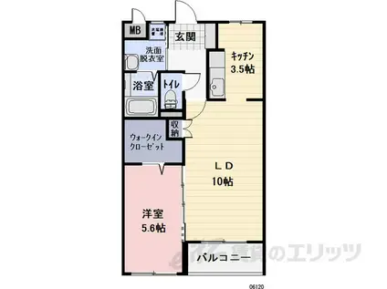 MAISONCHATEAU・MAKO(1LDK/1階)の間取り写真