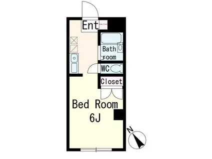 メゾンそれいゆ(ワンルーム/2階)の間取り写真