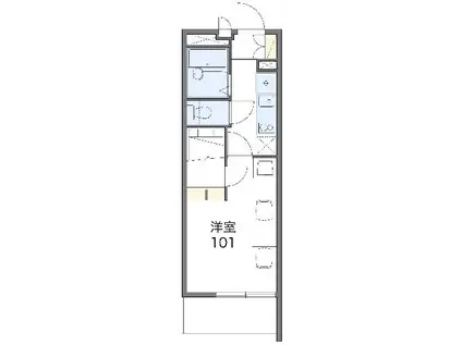 レオパレスプレジャー(1K/2階)の間取り写真