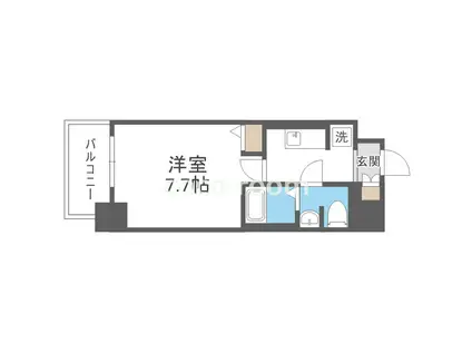 レオンヴァリエ福島野田(1K/3階)の間取り写真