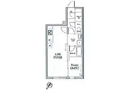 EDIT文京千石II(1LDK/3階)の間取り写真
