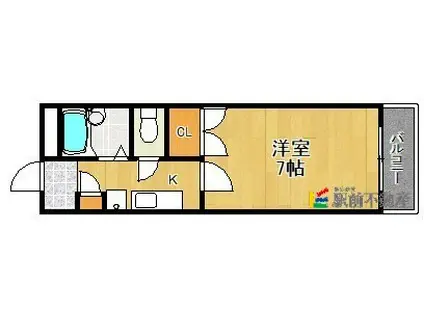 東宝ビル(1K/5階)の間取り写真